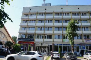 Unser Hotel in Wynohradiw.