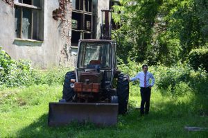 Traktor Belarus und Markus.