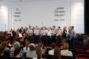 Gruppenlied. Männer aus Zarechchya.