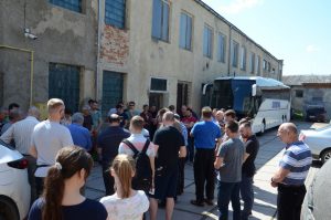 Vor der Abfahrt nach Borislav.