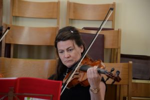 Einspielen vor dem Gottesdienst.