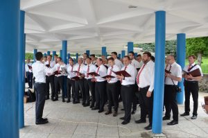 Im Stadtzentrum von Boryslav.